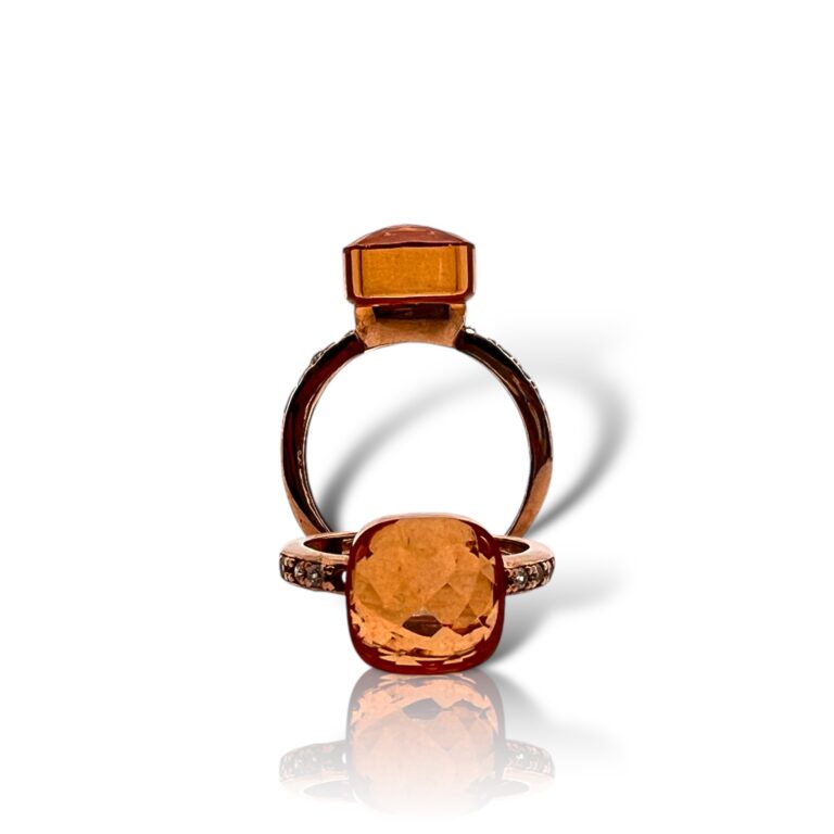 Anello Square Lux Citrino