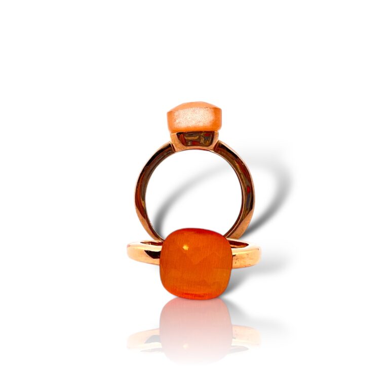 Anello Square Arancio chiaro