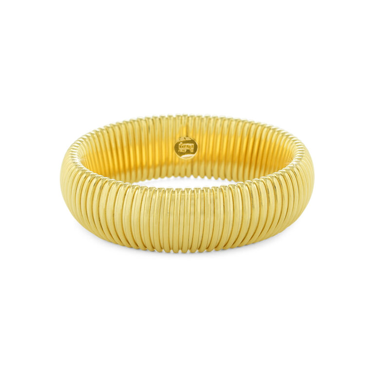 Bracciale dorato a fascia Tubogas